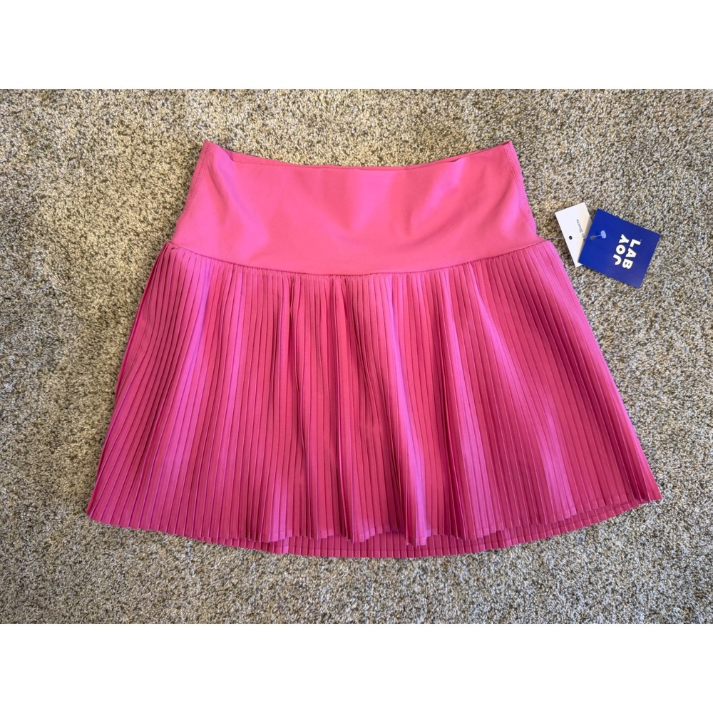 JoyLab Pleated Tennis Skort Womens  Medium Pink Athletic Golf Skirt NWT